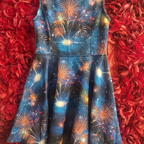 Children's Place 1989 Girls Firework Dress Size 12 Like New Worn Once - Picture 2 of 7